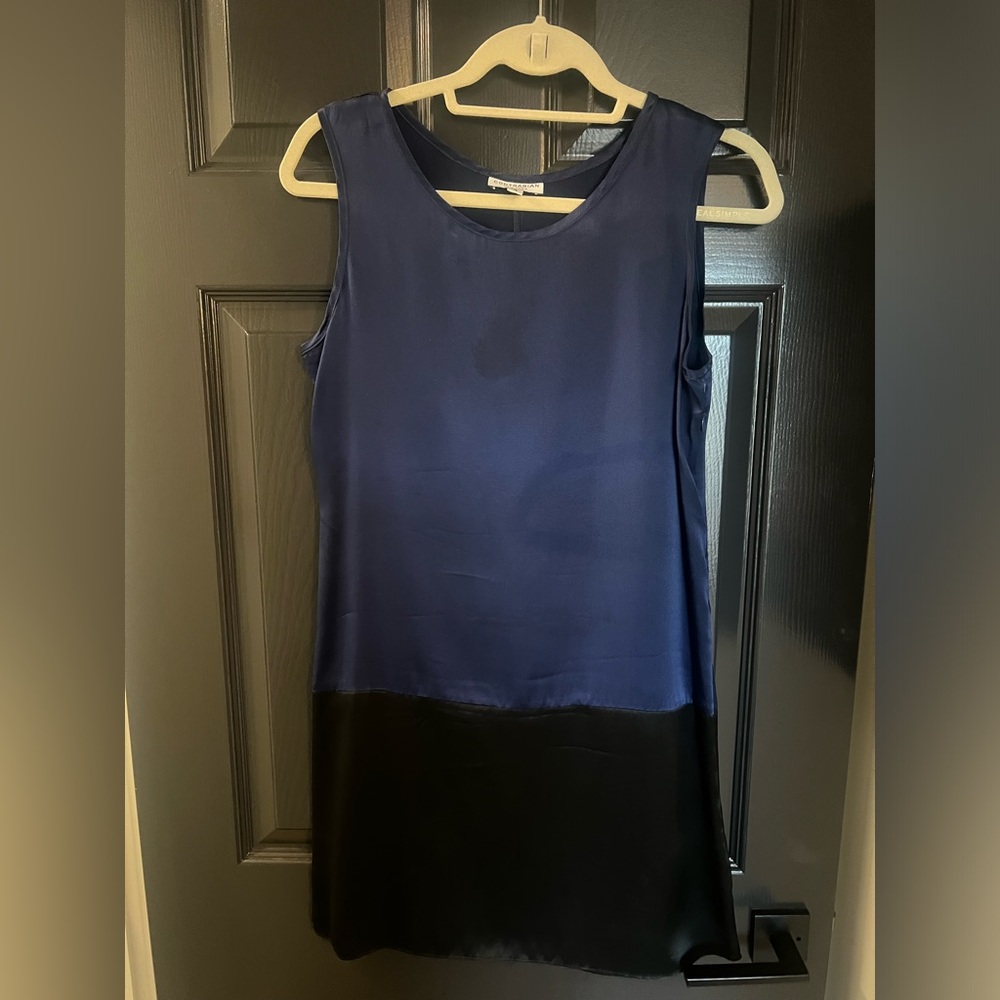Contrarian Navy Blue and Black Dress